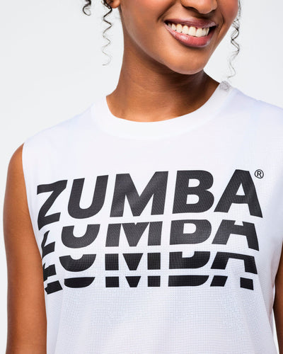 Zumba Basic Crew Neck Muscle Tank - Mesh