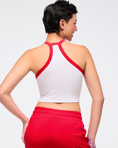 Zumba Love High Neck Crop Cami Tank